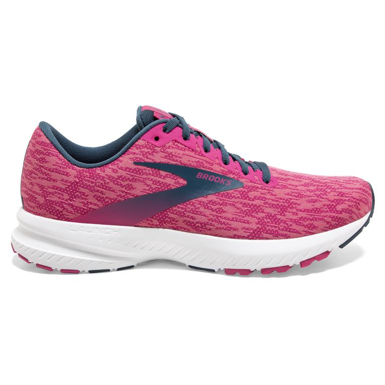 Brooks Launch 7 Women's Road Running Shoes - Pink/Beetroot/Majolica (98356-NUAE)